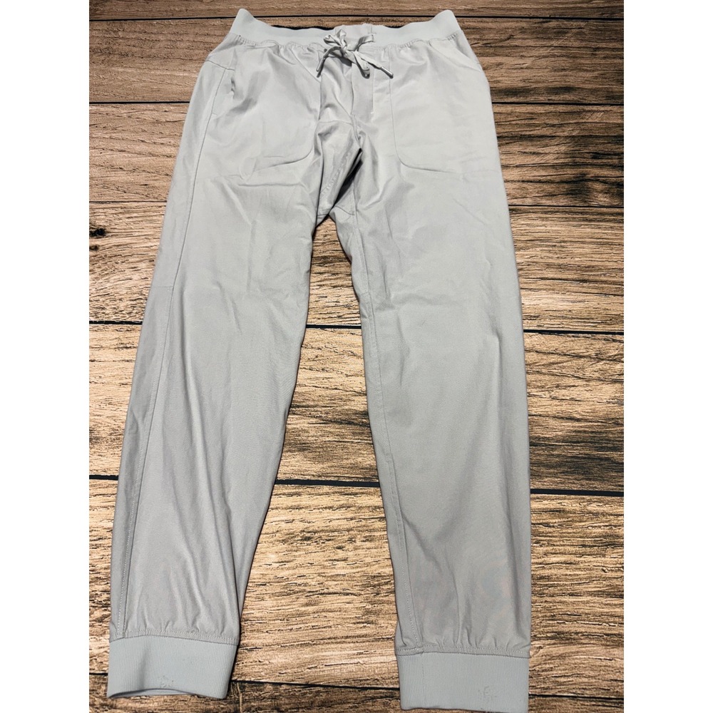 Lululemon ABC Jogger Men Size L Light Grey Warpstreme Tapered Active Pants